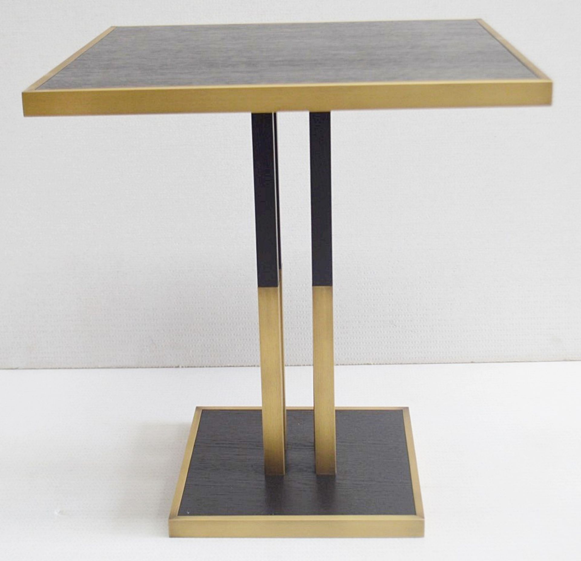 1 x FRATO 'Perth' Luxury Side Table In Wenge With Brushed Brass Details - RRP £1,626 - Image 3 of 7