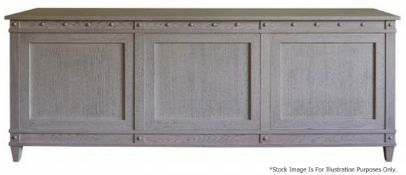 1 x JUSTIN VAN BREDA 'Monty' Designer Regency-inspired 3-Door Sideboard - Original RRP £9,700
