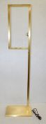 1 x CHELSOM Freestanding Floor Lamp In A Brushed Brass Finish - Unused Boxed Stock - Dimensions: