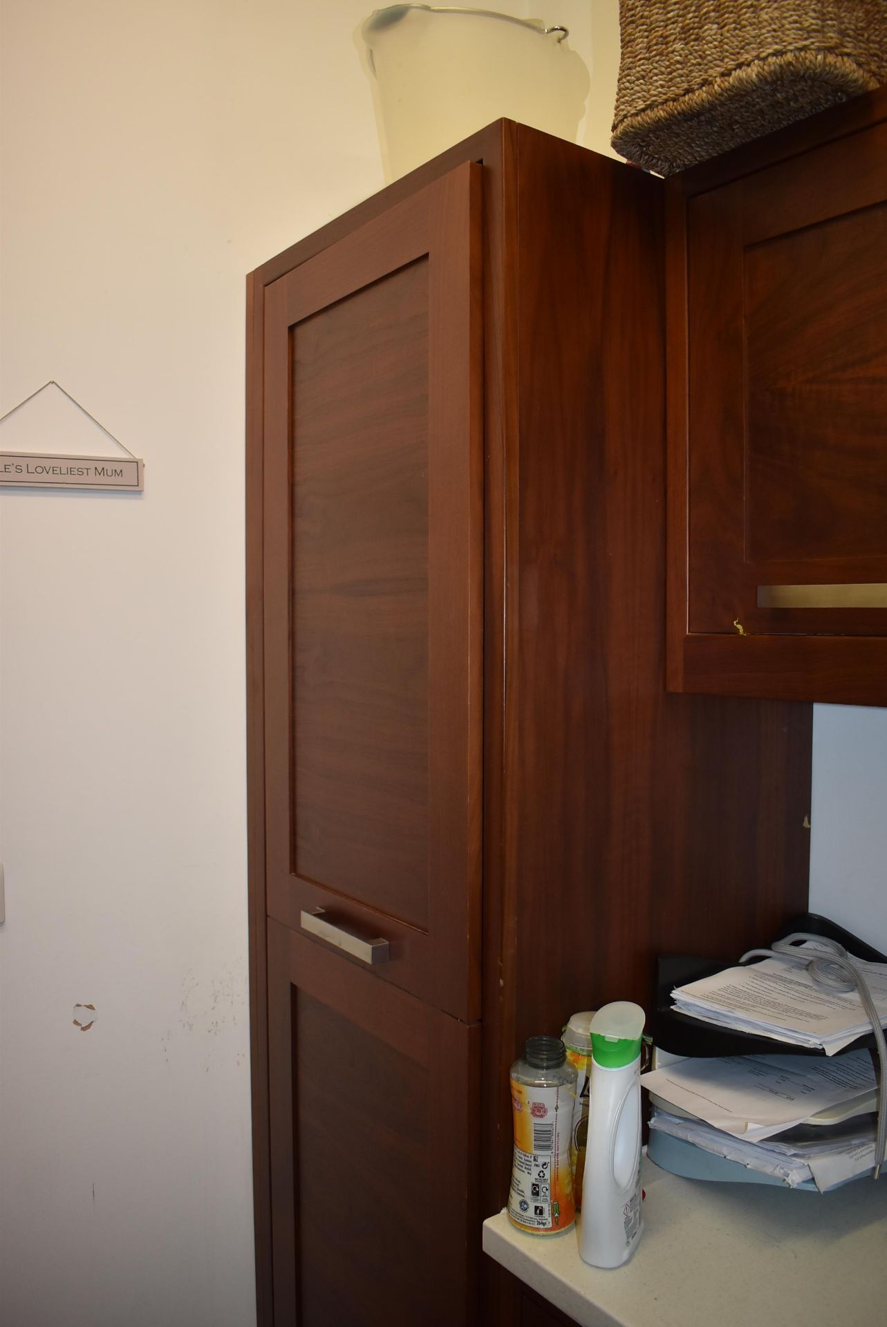 1 x Bespoke Kitchen Utility Room Featuring Solid Walnut Doors With Brushed Chrome Handles - NO VAT! - Image 5 of 11