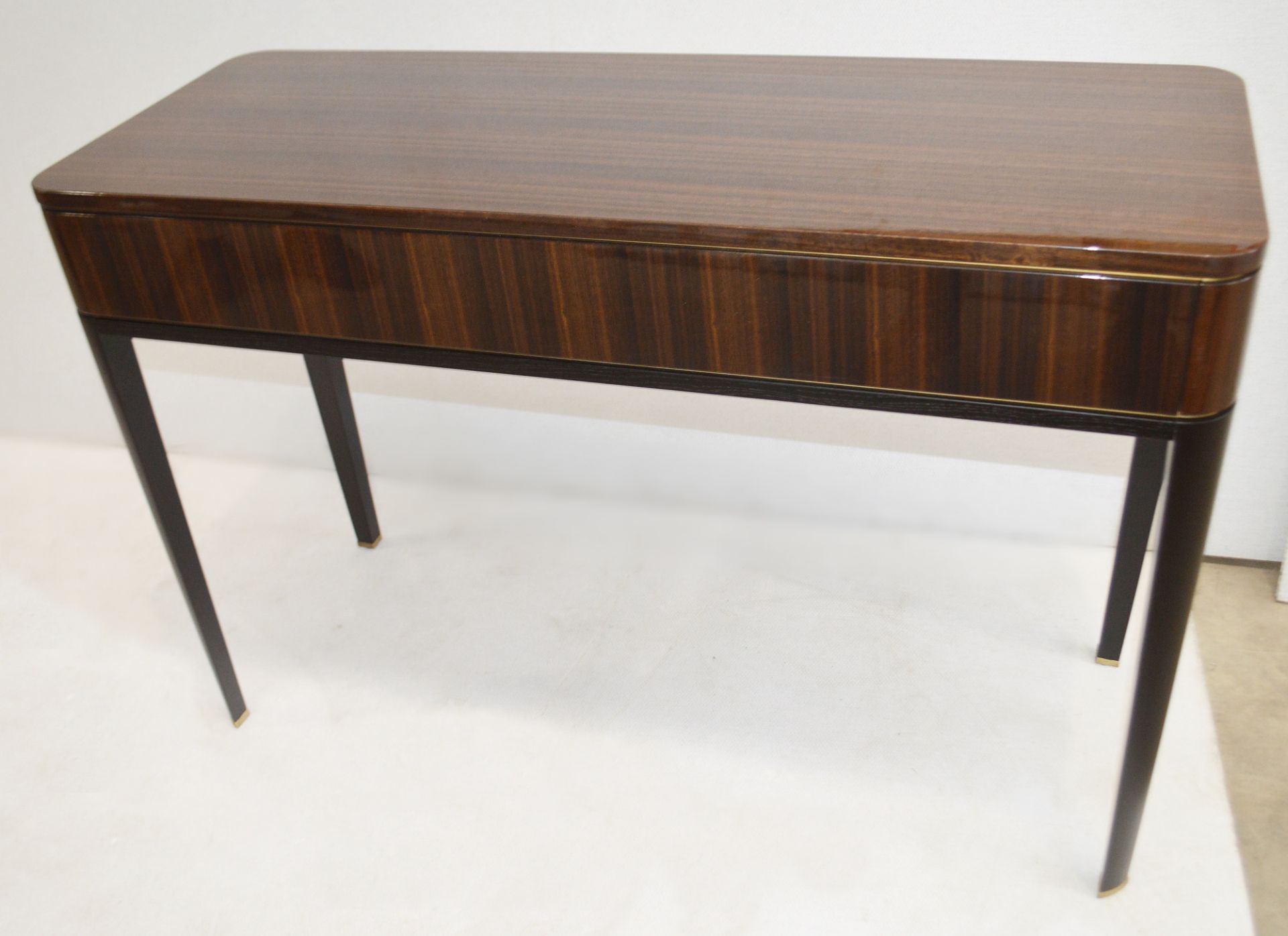 1 x FRATO 'Mandalay' Luxury Designer 2-Drawer Dressing Table In Dark Brown - Original RRP £4,300 - Image 7 of 13