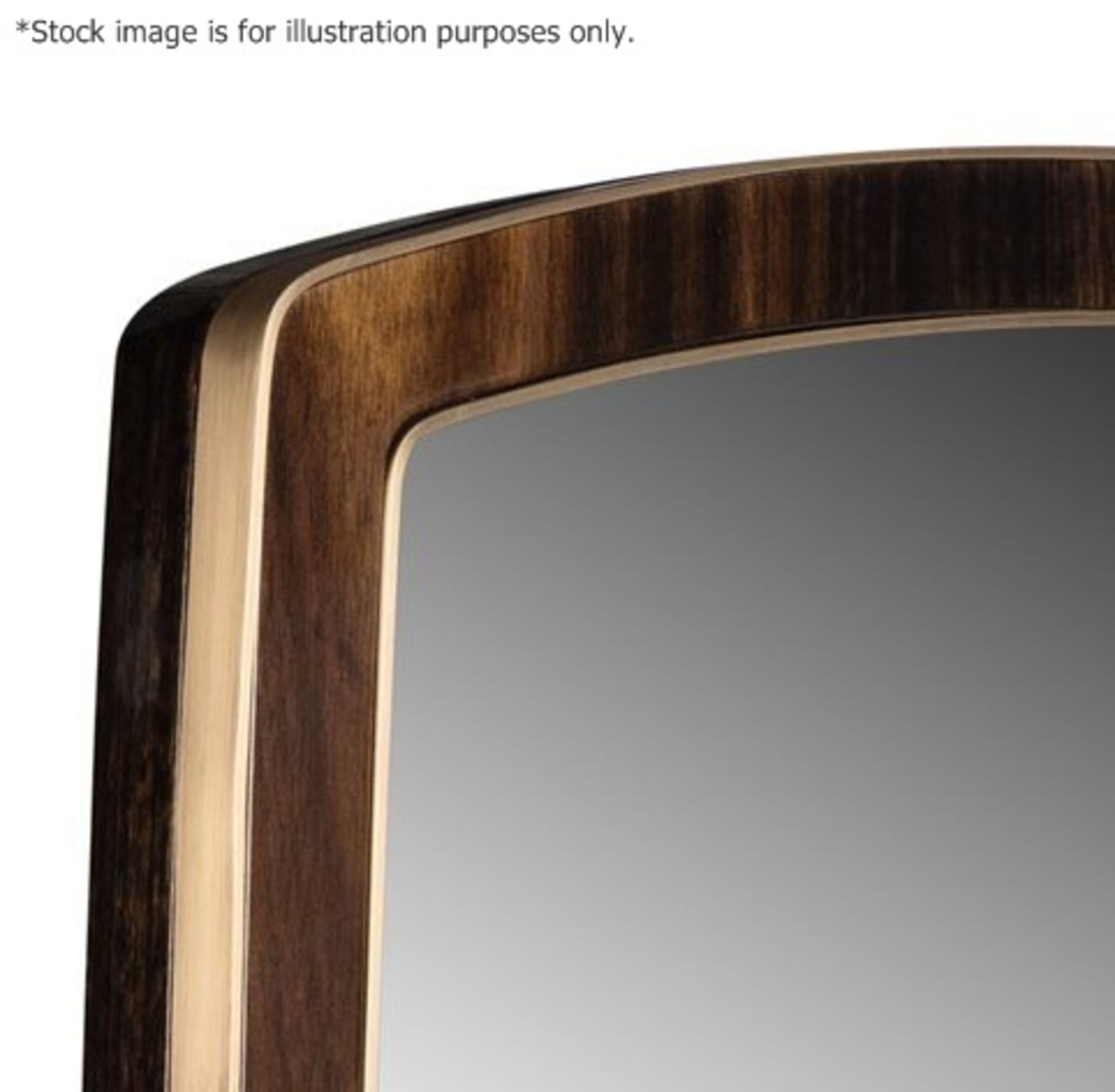 1 x FRATO Tributo Luxury Mirror With Brushed Brass Details & High Gloss Finish - RRP £1,289 - Image 3 of 6