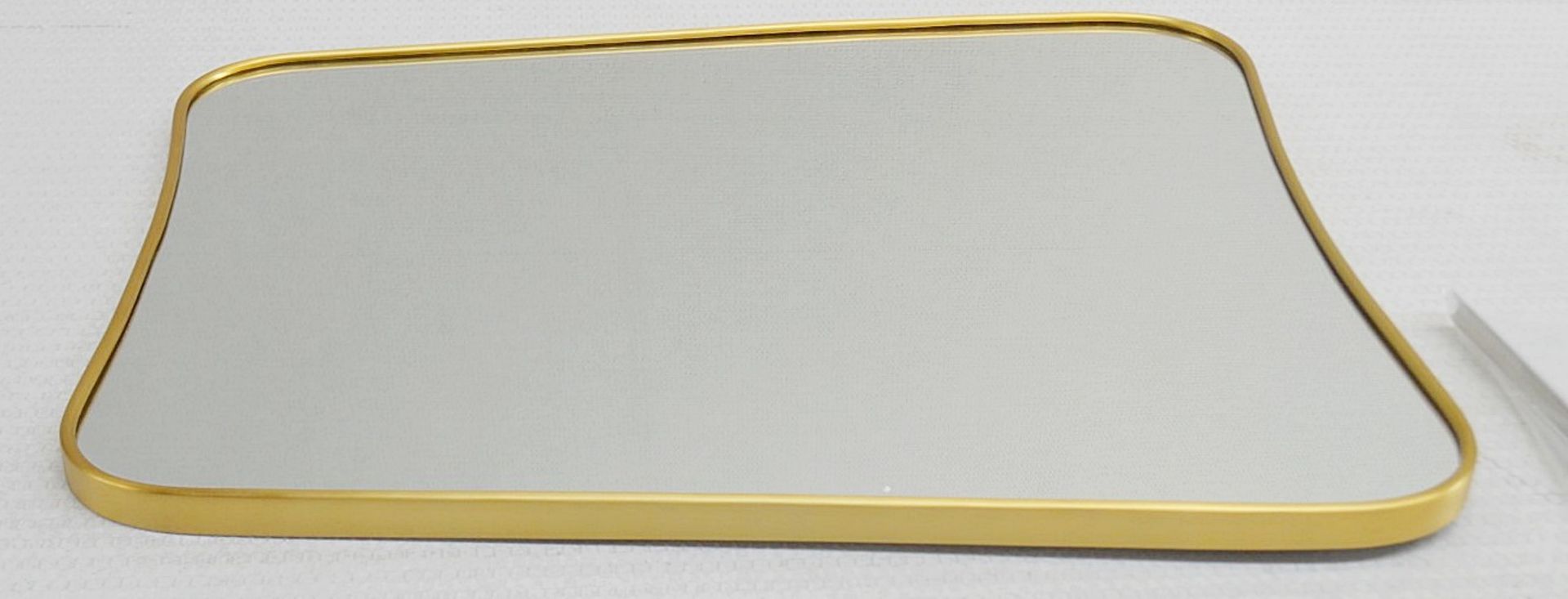 1 x EICHHOLTZ 'Vivienne' Luxury Framed Mirror In A Brushed Brass Finish - Dimensions: - Ref: - Image 4 of 8