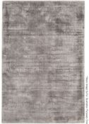 1 x ASIATIC 'Blade' Hand Woven India Rug In Silver - Dimensions: 200x290cm - Ref: 6187273/JUN21 -