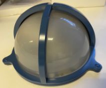 1 x Chelsom Blue Powder Coated Heavy Maritime style Wall lamp (19cm Diameter X 15cm depth) would lo