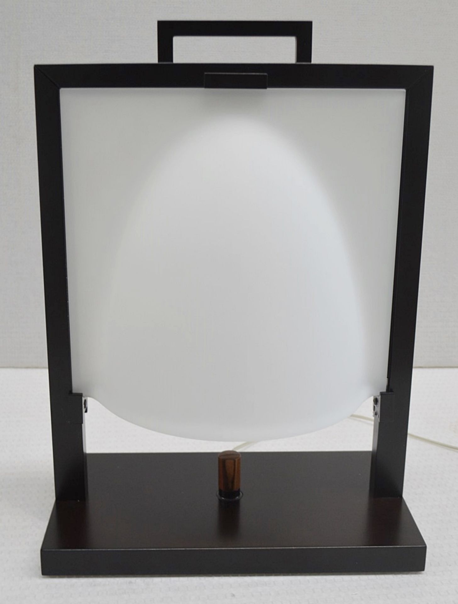 1 x GIORGETTI 'Nao' Designer Table Lamp In Solid Polished Maple And Oven Glazed Glass - RRP £2,145 - Image 3 of 8