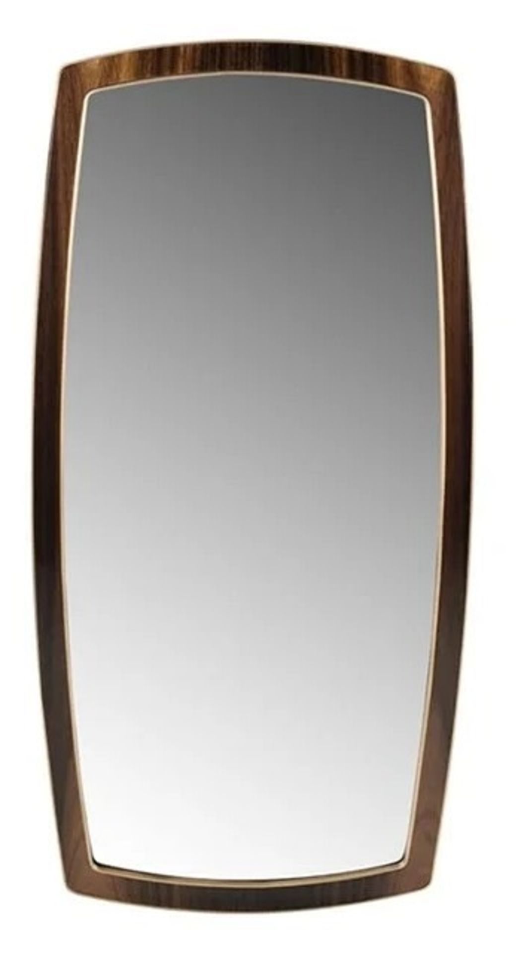 1 x FRATO Tributo Luxury Mirror With Brushed Brass Details & High Gloss Finish - RRP £1,289