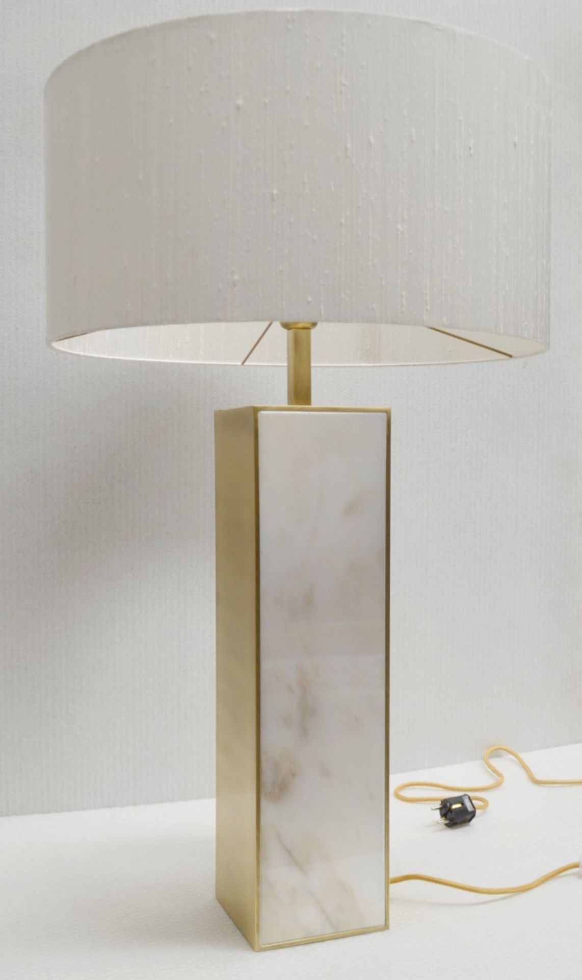 1 x FRATO BIARRITZ Luxury Table Lamp With A Variegated Stone & Brass Base - Original RRP £1,544 - Image 2 of 15