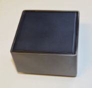 1 x CHELSOM Wall Light In A Dark Gun Metal Finish - Unused Boxed Stock - Dimensions: H9 x W9 x 6cm -