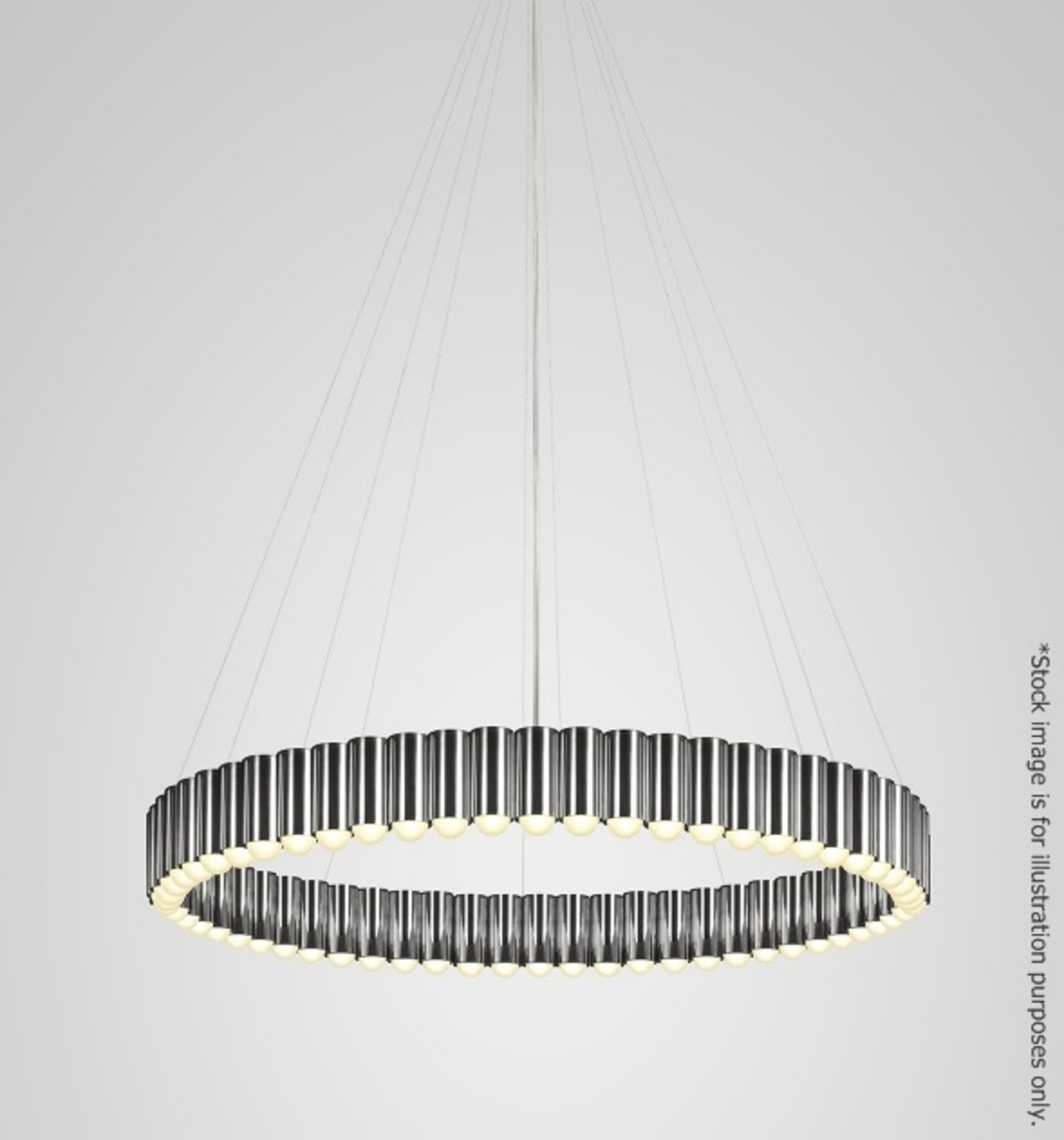 1 x Genuine LEE BROOM 'Carousel XL' Designer 60-Light Metal Chandelier In Chrome - RRP £6,750 - Image 2 of 10