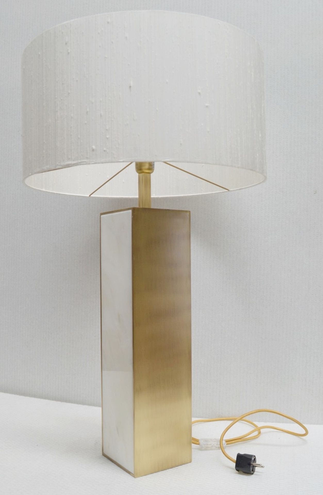 1 x FRATO BIARRITZ Luxury Table Lamp With A Variegated Stone & Brass Base - RRP £1,544 - Image 2 of 9