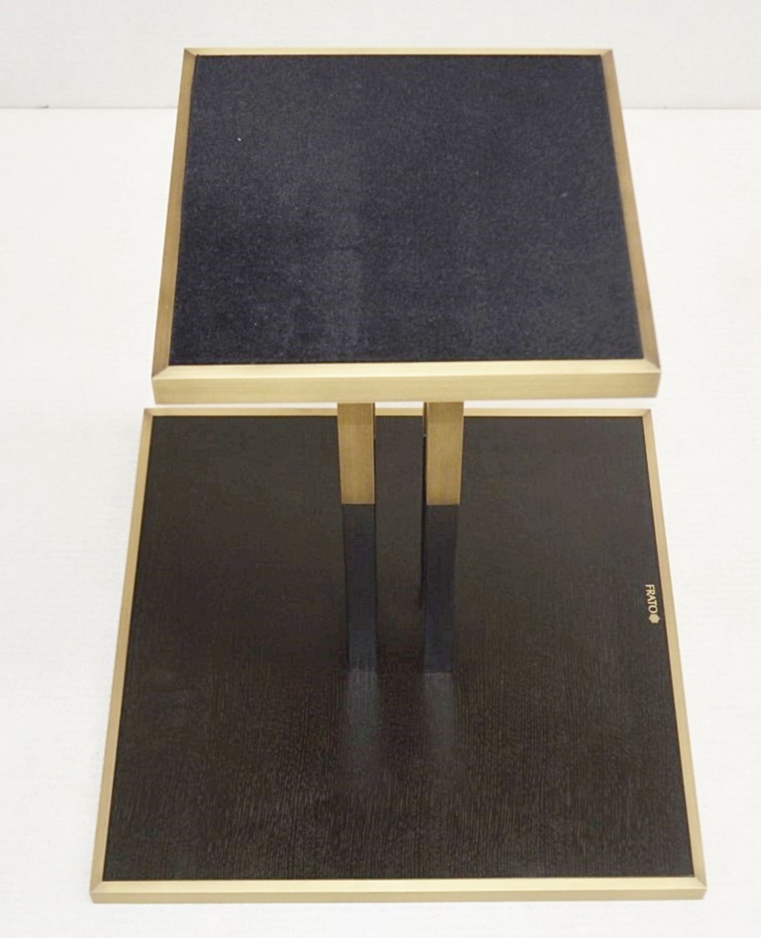 1 x FRATO 'Perth' Luxury Side Table In Wenge With Brushed Brass Details - RRP £1,626 - Image 6 of 7