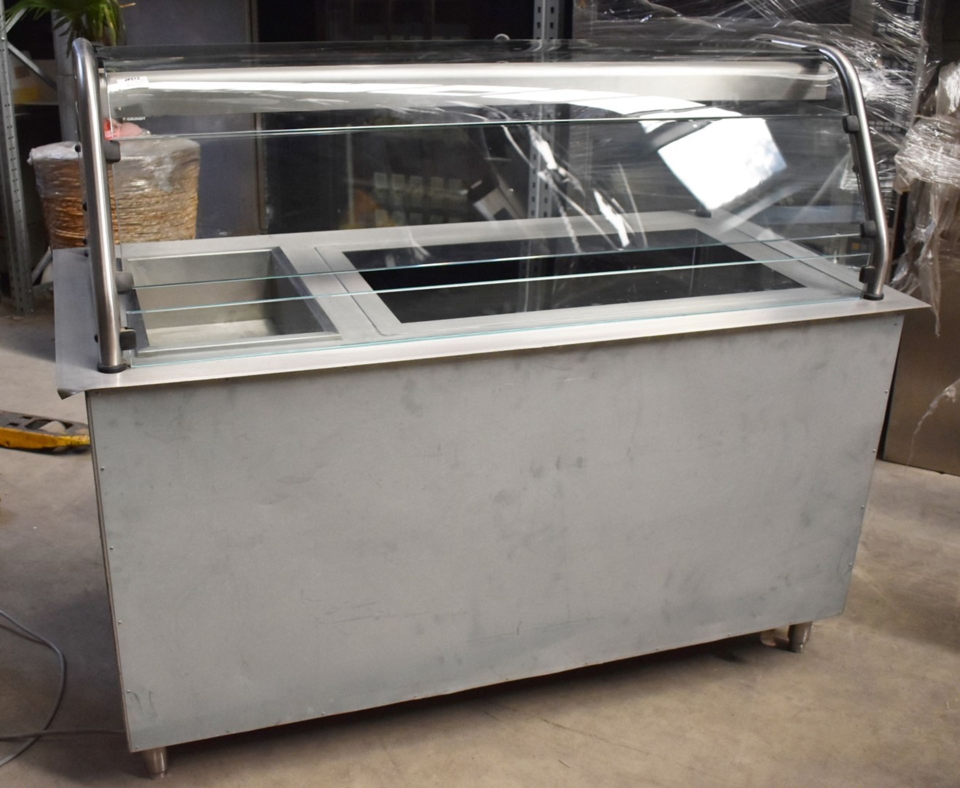 1 x Grundy Commercial Servery Unit With Ceran Hot Plate, Baine Marie, Overhead Warmer and Plate - Image 14 of 20