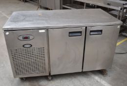 1 x Foster Two Door Counertop Refrigerator - Recently Removed From Major Supermarket Environment -