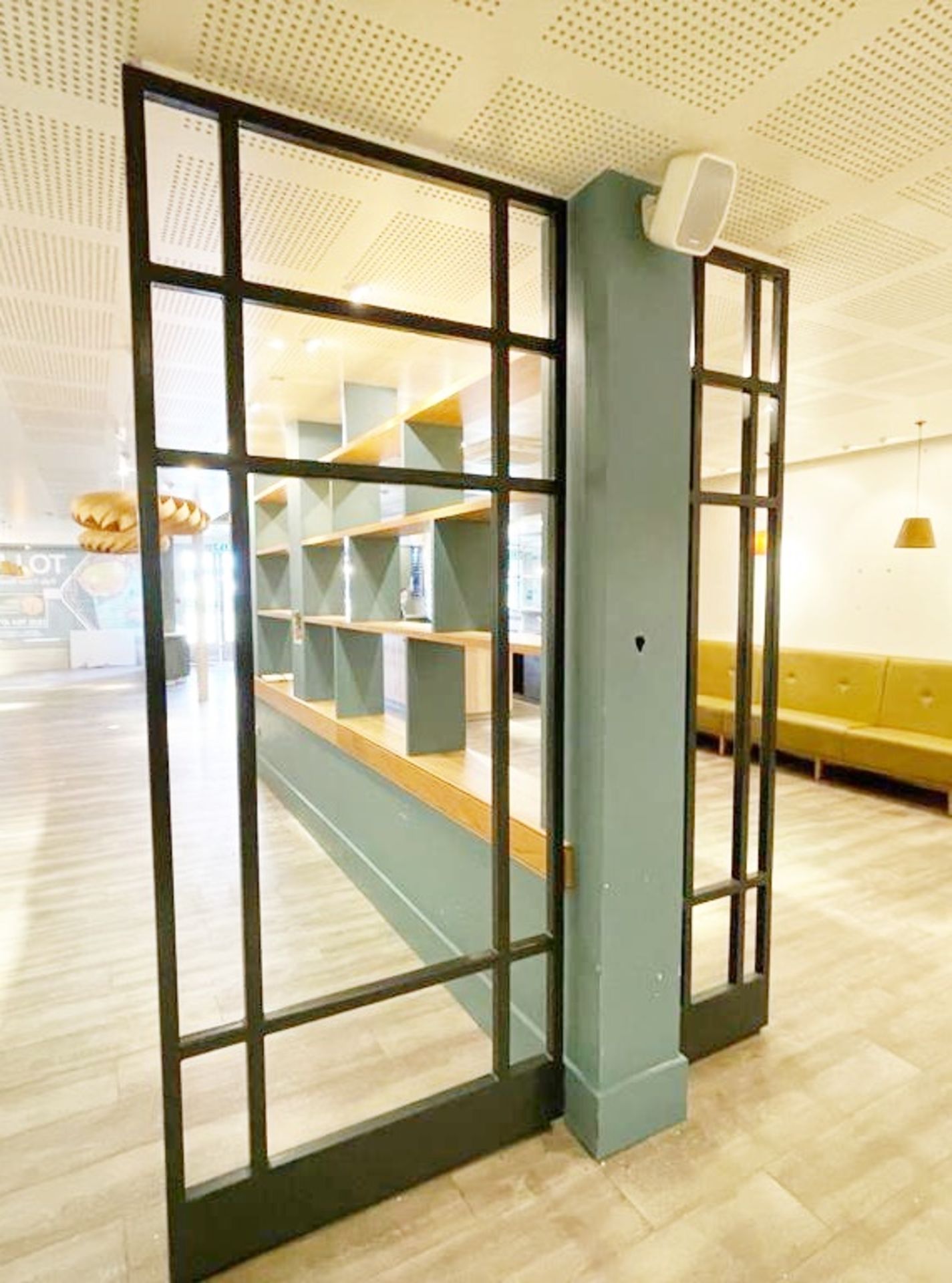4 x Bespoke Upright Metal Partition Dividers - 4cm Thick Metal - Dimensions: H270 x W58/58/50/112