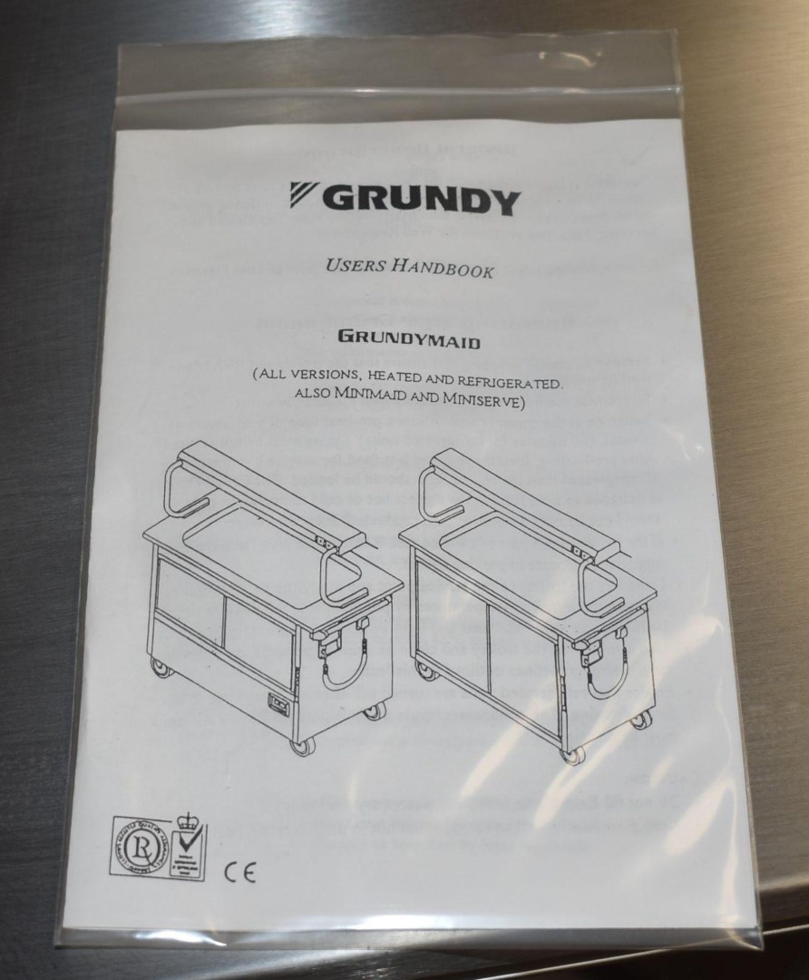 1 x Grundy Maid Mobile Food Warming Unit With Stainless Steel Top and Smoked Glass Doors - Ref JP142 - Image 7 of 16