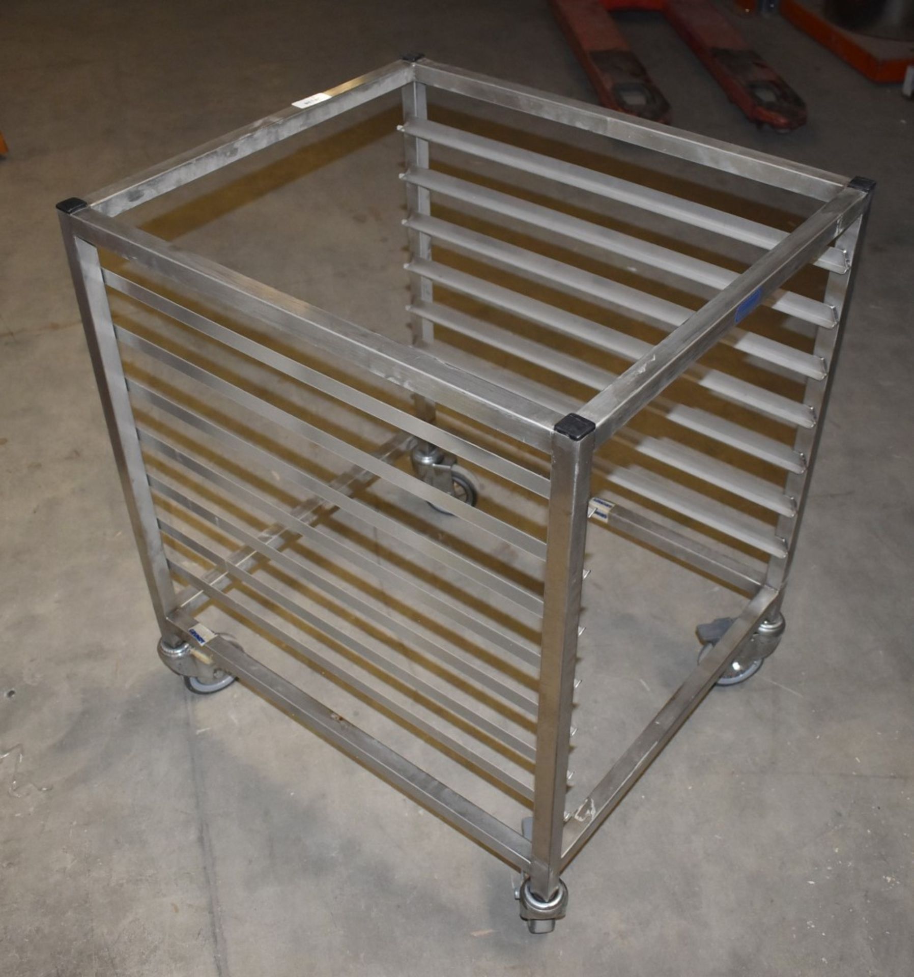 1 x Grundy Stainless Steel 7 Tier Mobile Tray Stand - Unused - Ref JP138 WH2 - Location: - Image 5 of 7