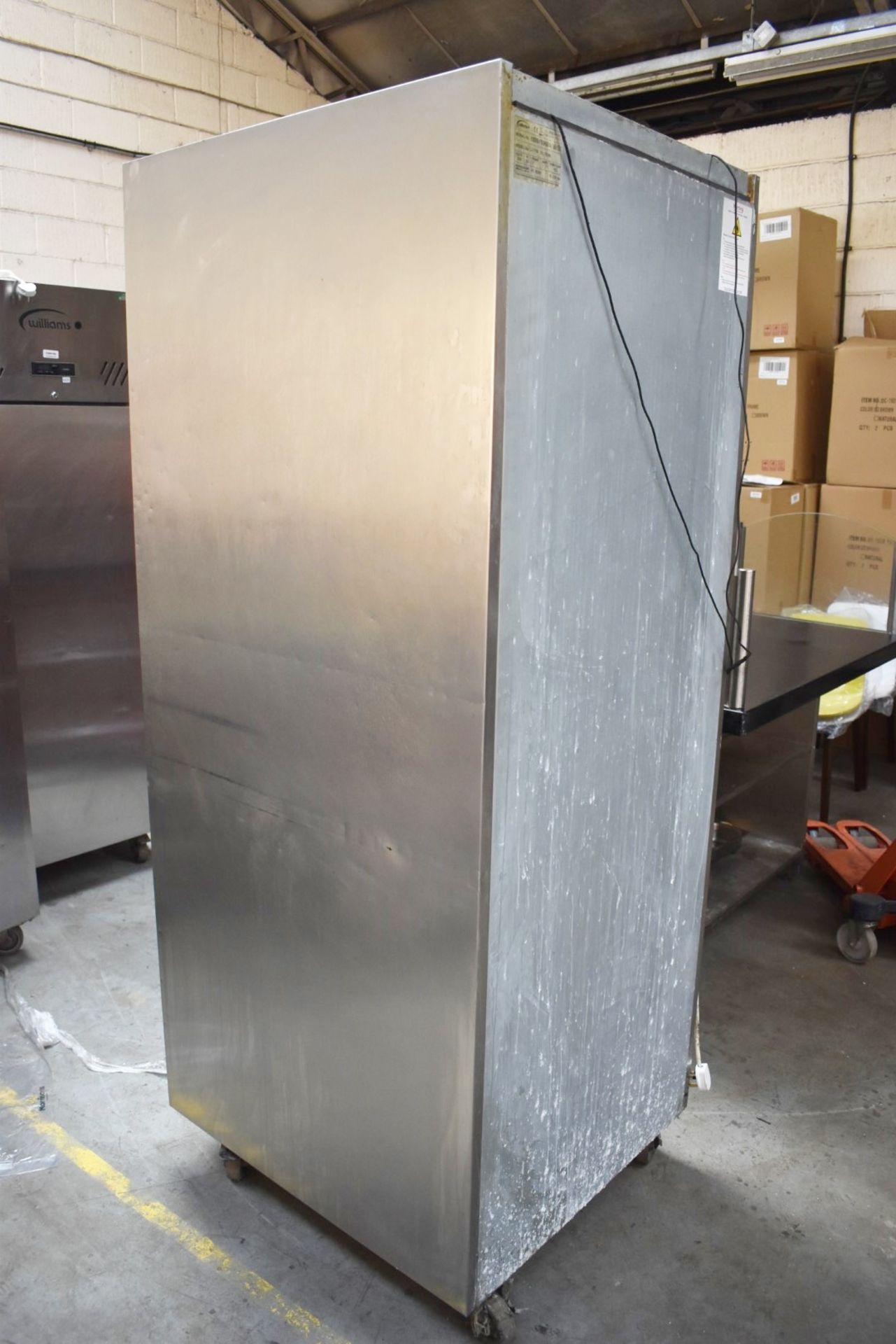 1 x Williams Jade Upright Single Door Refrigerator Stainless Steel Exterior & Internal Bakery Trays - Image 2 of 8