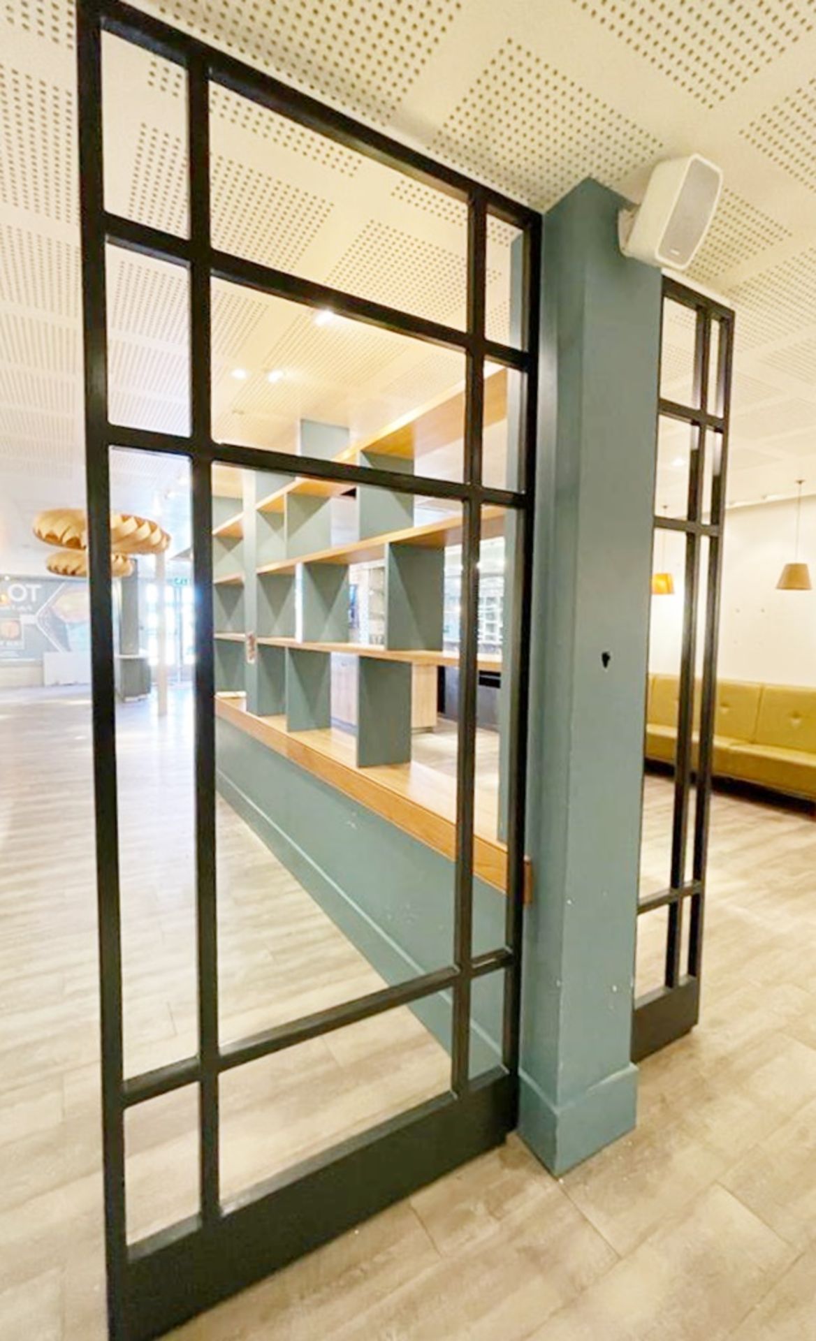 4 x Bespoke Upright Metal Partition Dividers - 4cm Thick Metal - Dimensions: H270 x W58/58/50/112 - Image 10 of 16