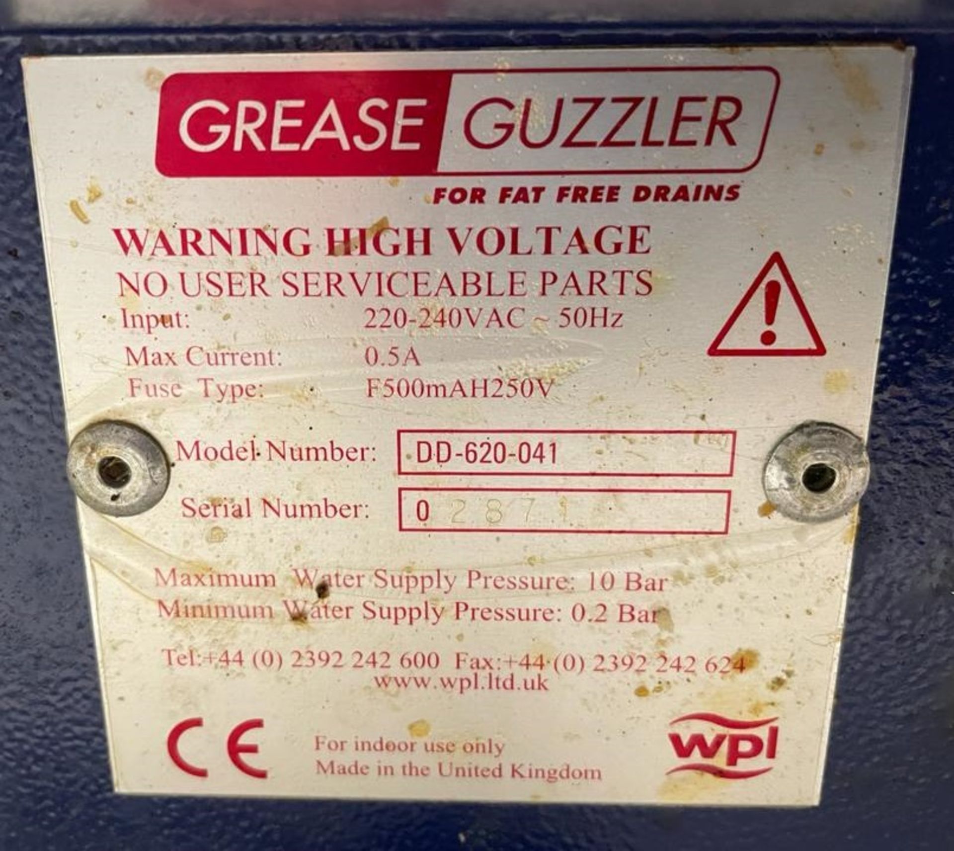 1 x Grease Guzzler - Patented Grease Management System - Model Number DD-620-041 - CL666 - Location: - Image 5 of 5