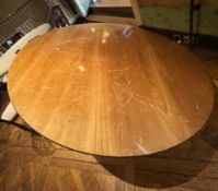 1 x Large Round Bistro Dining Table - Dimensions (approx) 182cm Diameter / 76cm Diameter - Ref: