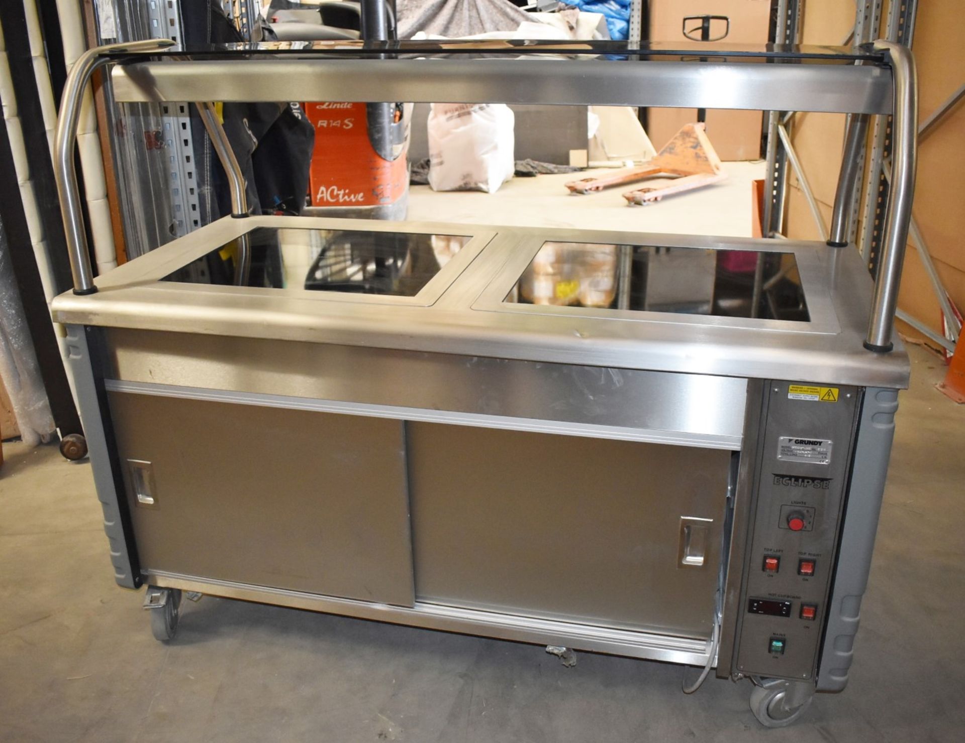 1 x Grundy Commercial Carvery Unit With Twin Ceran Hot Plates, Overhead Warmer and Plate Warmer - Image 18 of 21