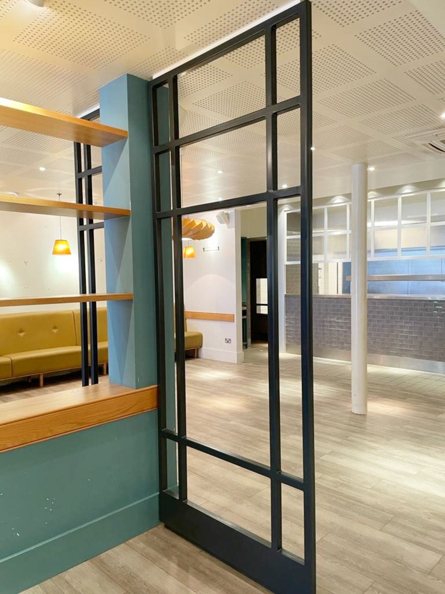 4 x Bespoke Upright Metal Partition Dividers - 4cm Thick Metal - Dimensions: H270 x W58/58/50/112 - Image 4 of 16