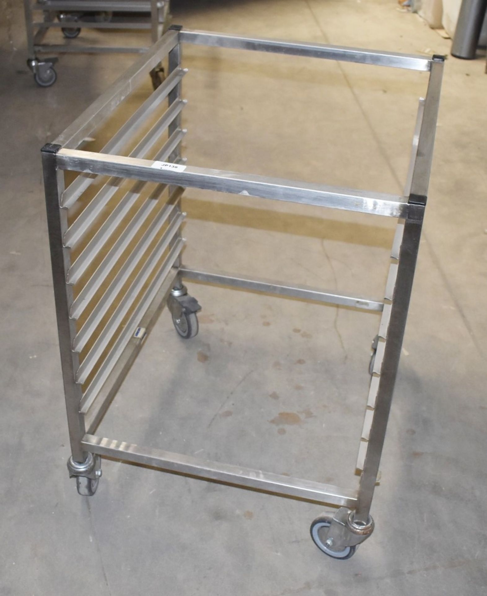 1 x Grundy Stainless Steel 7 Tier Mobile Tray Stand - Unused - Ref JP138 WH2 - Location: - Image 4 of 7