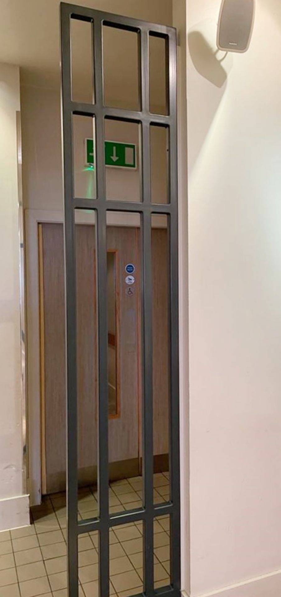 4 x Bespoke Upright Metal Partition Dividers - 4cm Thick Metal - Dimensions: H270 x W58/58/50/112 - Image 6 of 16