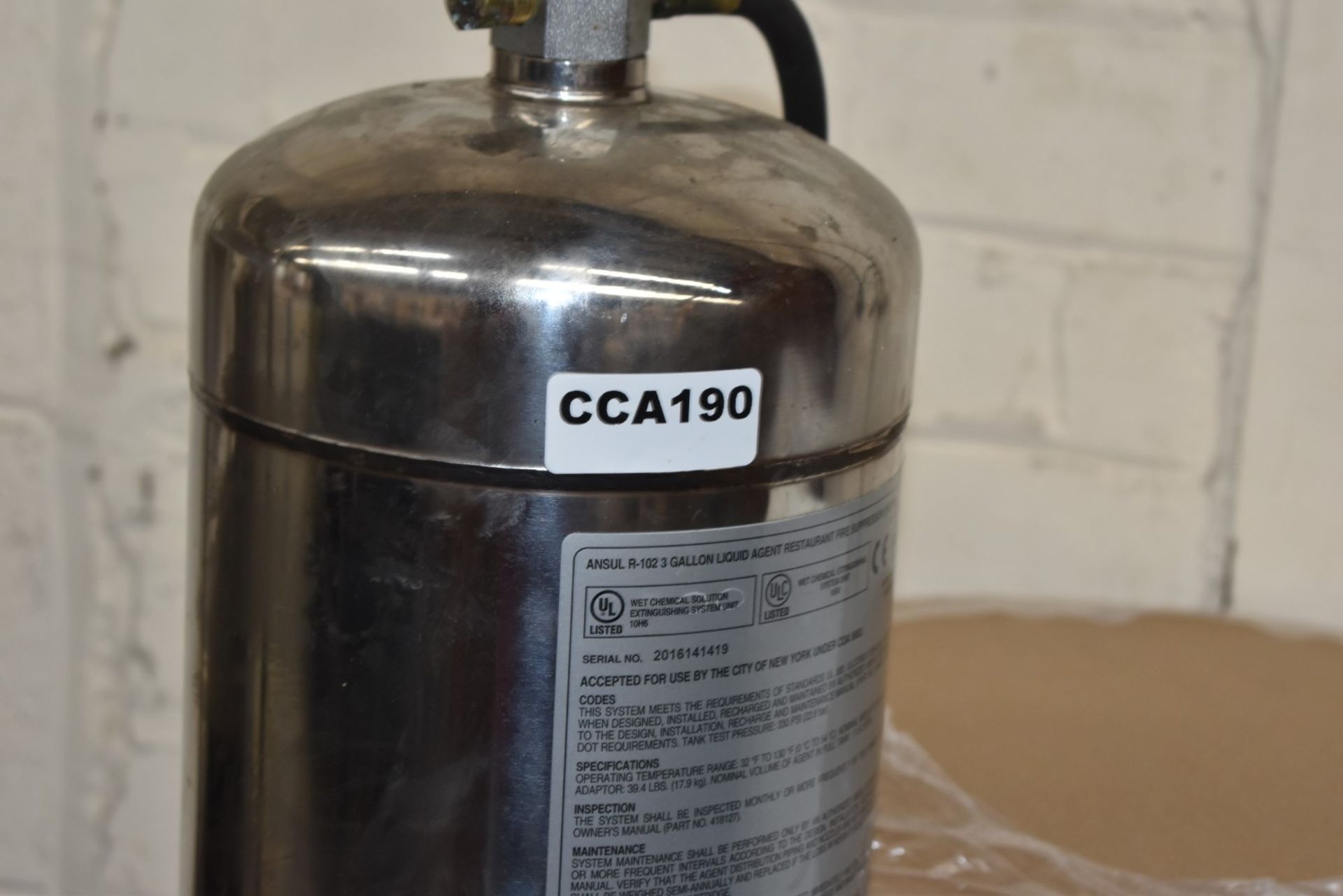 Assorted Job Lot to Include Ansul 3 Gallon Fire Suppression Liquid Agent, Two Wall Mounted - Image 5 of 10