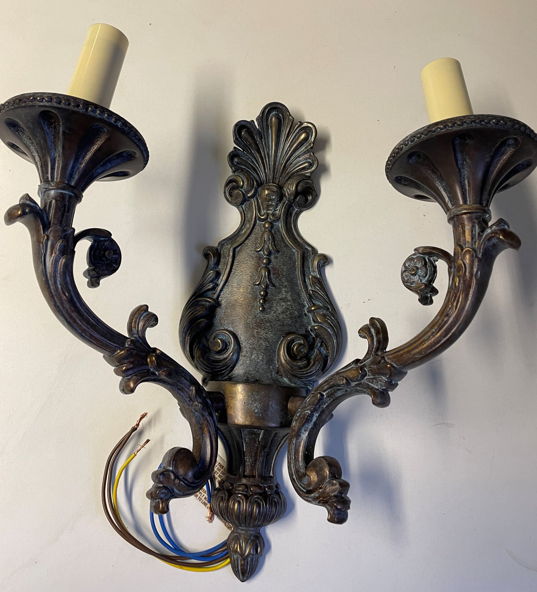 1 x Chelsom Wall Sconce with 2 Arms Arm to arm 34cm x Height 34cm - designed exclusively for one of - Image 5 of 8