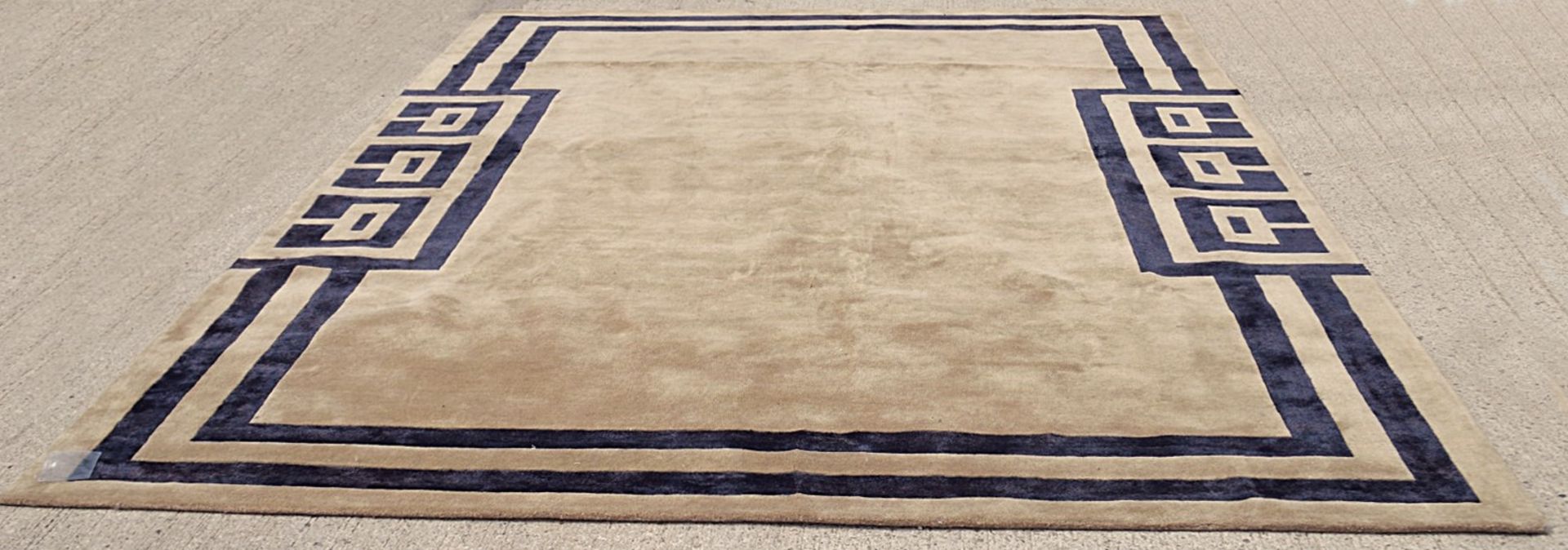 1 x GIORGIO COLLECTION 'Vogue Julius' Hand Knotted Wool & Silk Carpet Rug - Original RRP £10,080 - Image 7 of 14
