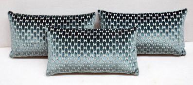 3 x B&B ITALIA 'Luis' Decorative Cushions In Lesina Velvet - Dimensions: 55x30cm - Total RRP £1,380