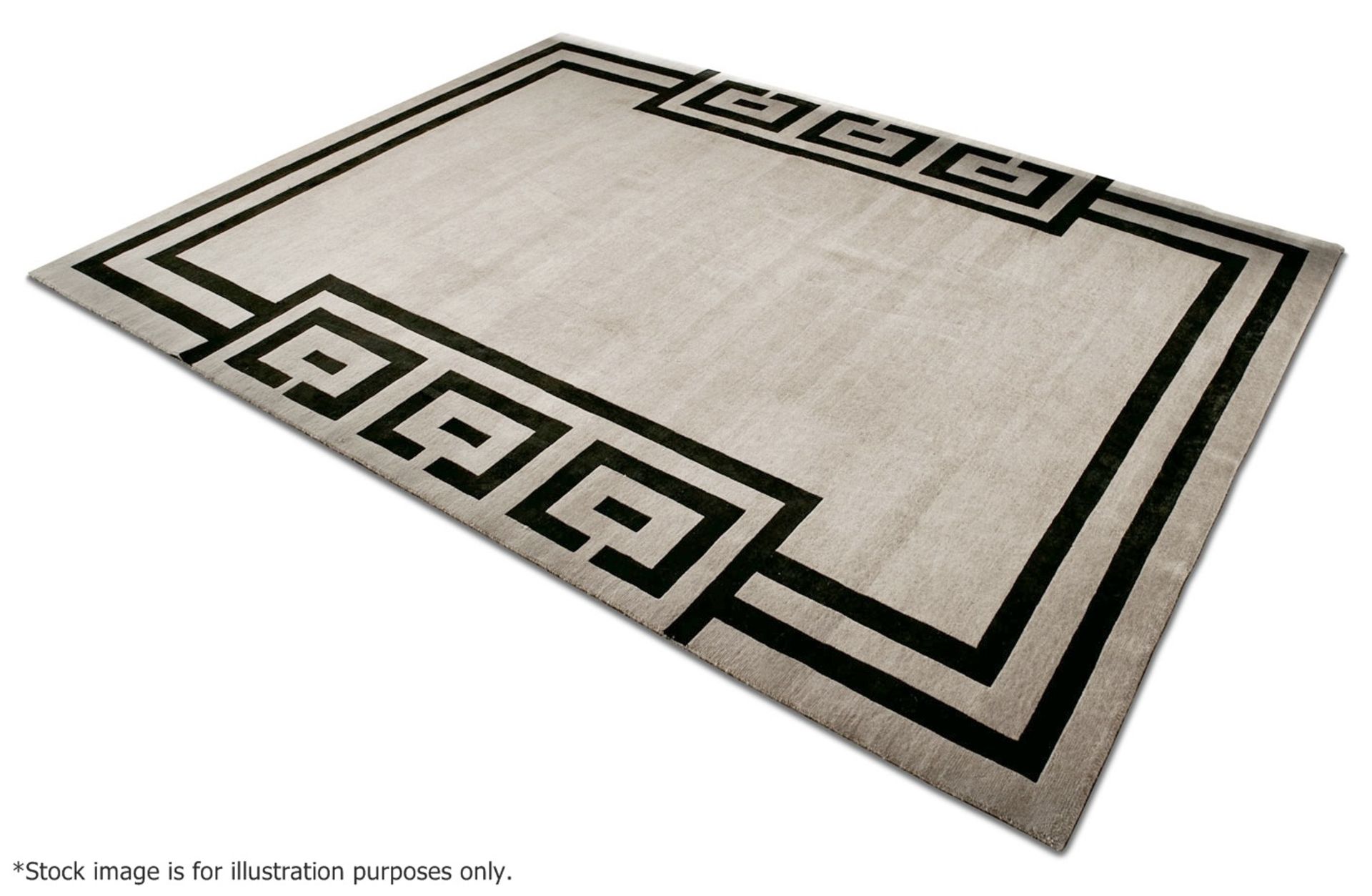 1 x GIORGIO COLLECTION 'Vogue Julius' Hand Knotted Wool & Silk Carpet Rug - Original RRP £10,080 - Image 4 of 14