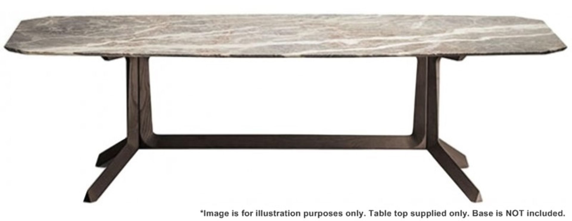 1 x POLTRONA FRAU 'Othello' Fior Di Pesco 2.6 Metre Long Marble Table Top - Dimensions: 260x100cm - Image 4 of 6