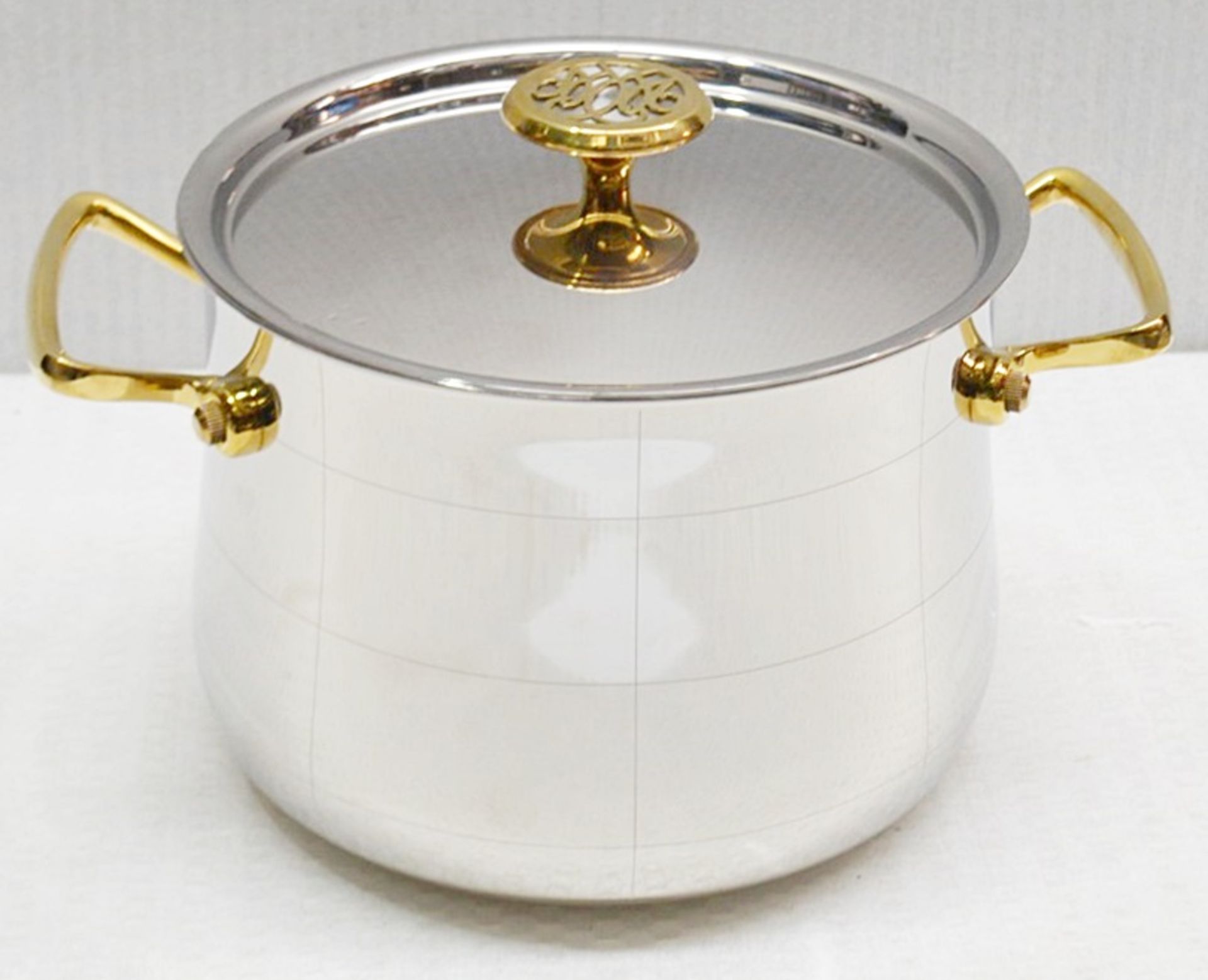 1 x Ondine Cookware Platine Stockpot With Lid - Ref: HHW057/JUL21 - CL679 - Location: Altrincham