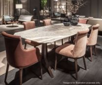 1 x POLTRONA FRAU 'Othello' Fior Di Pesco 2.6 Metre Long Marble Table Top - Dimensions: 260x100cm