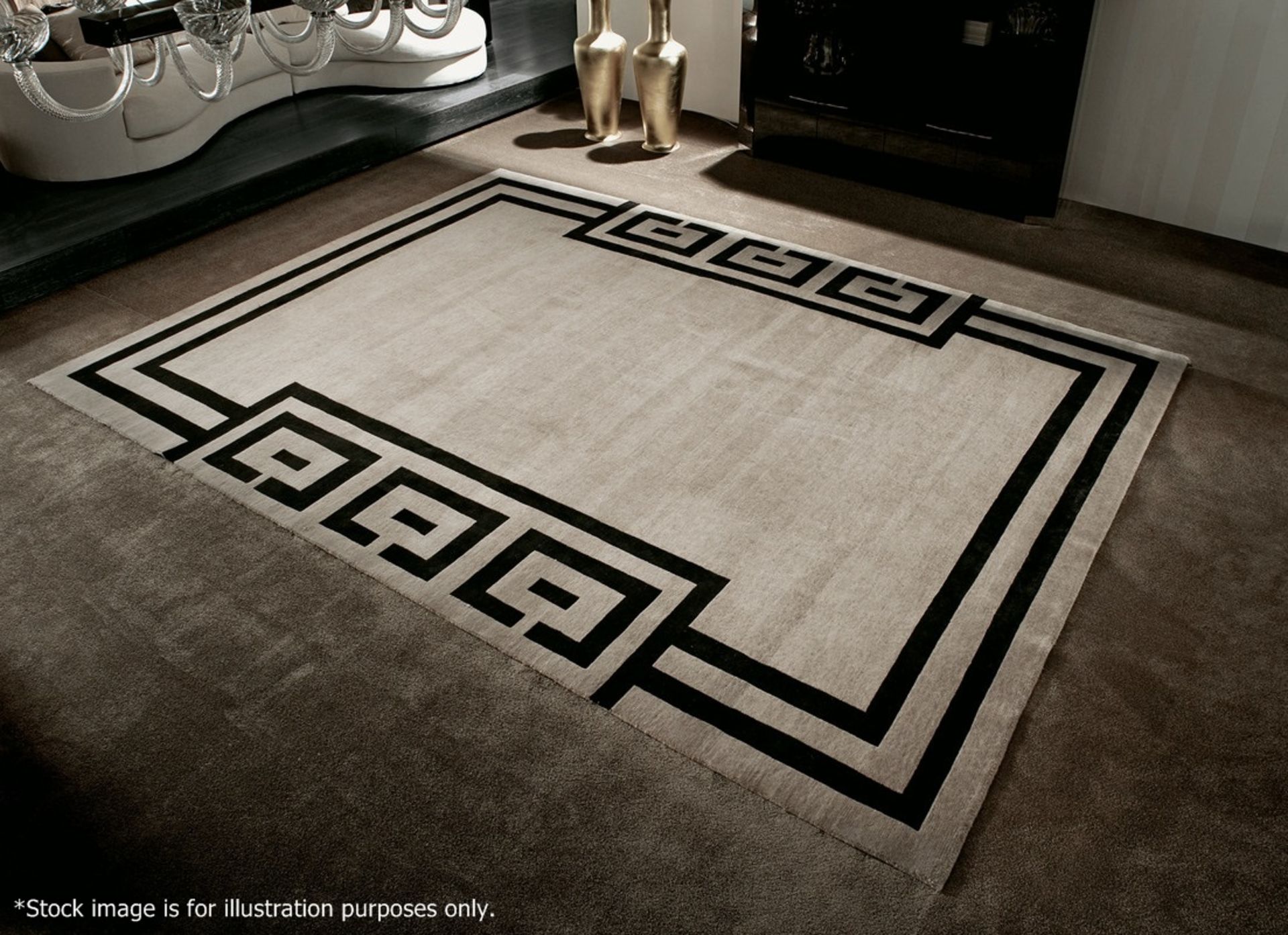 1 x GIORGIO COLLECTION 'Vogue Julius' Hand Knotted Wool & Silk Carpet Rug - Original RRP £10,080