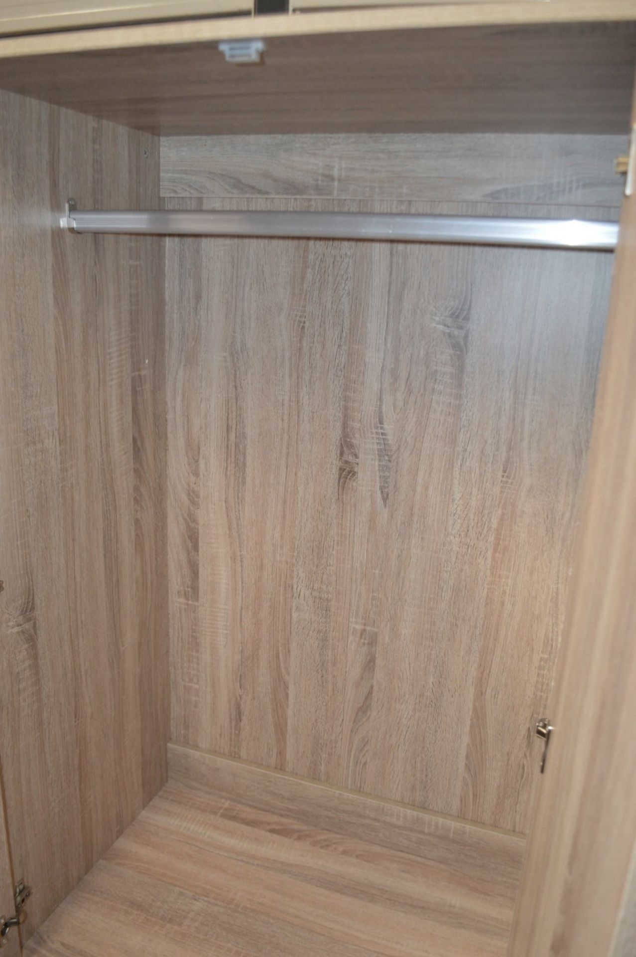 A Pair Of Tall 2-Door, 3-Drawer Wardrobe With Limed Oak Finish - Preowned, From An Exclusive - Image 2 of 8