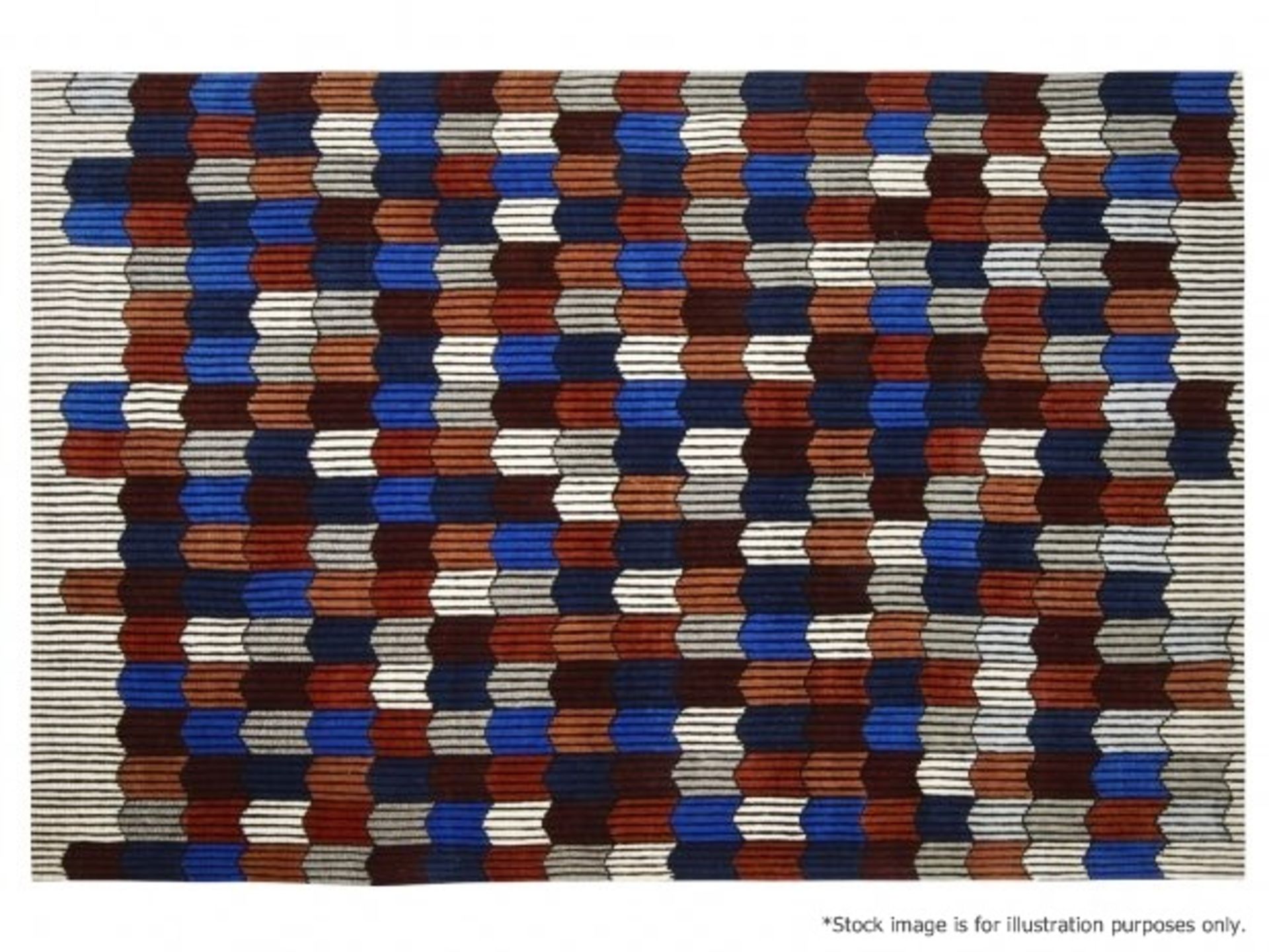 1 x LIGNE ROSET 'Mémoire d'une Trame BLEU' Designer Hand-knotted Luxury Rug - 200x300 - RRP £2,450 - Image 2 of 7