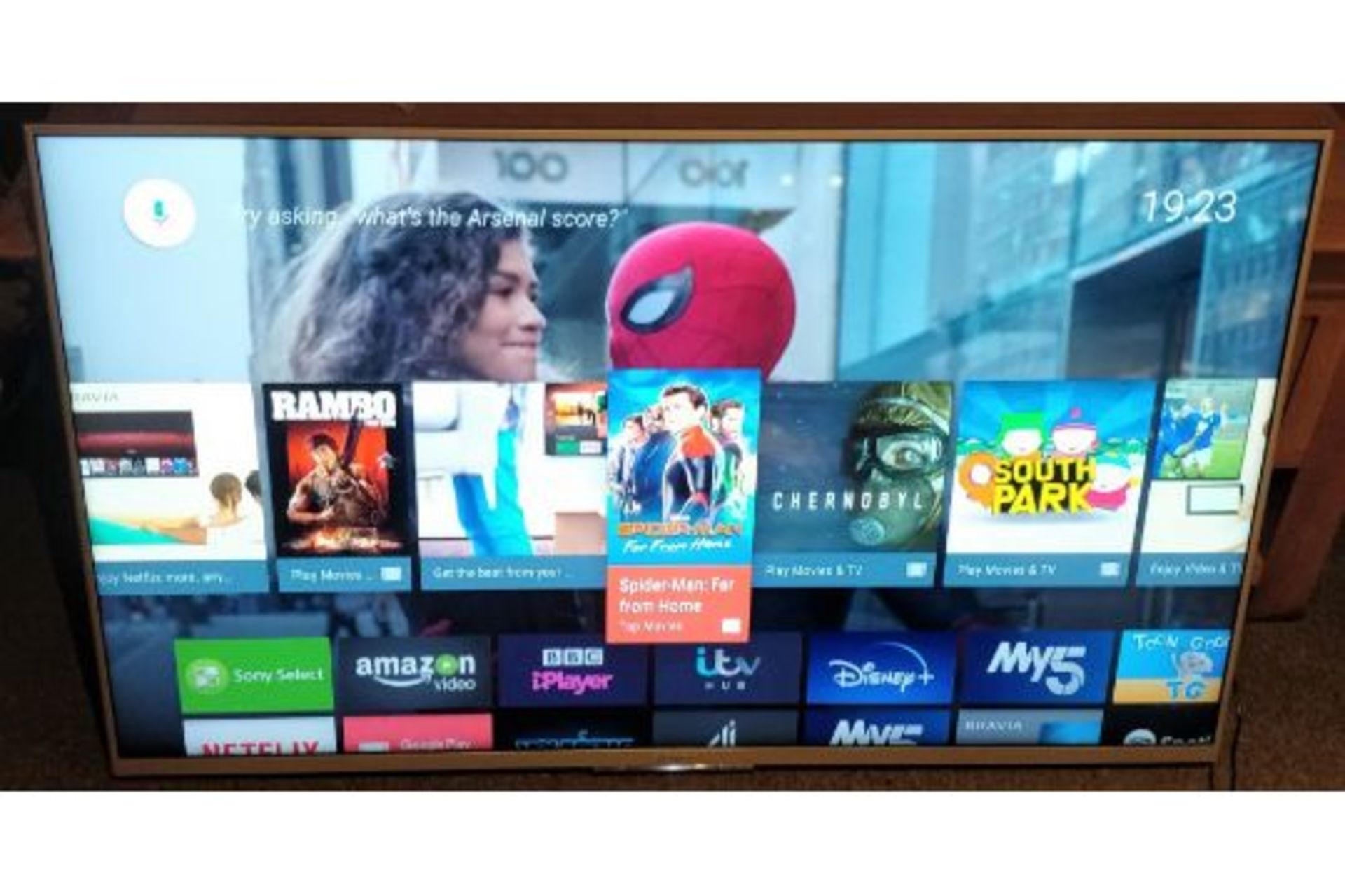 1 x Sony KDL-43W807C 43 inch Smart 3D Full HD TV - Features Android TV, X-Reality Pro, Motionflow XR - Image 5 of 8