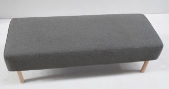 1 x Upholstered Bench In Dark Grey - Dimensions To Follow - No VAT on the Hammer - CL656 -