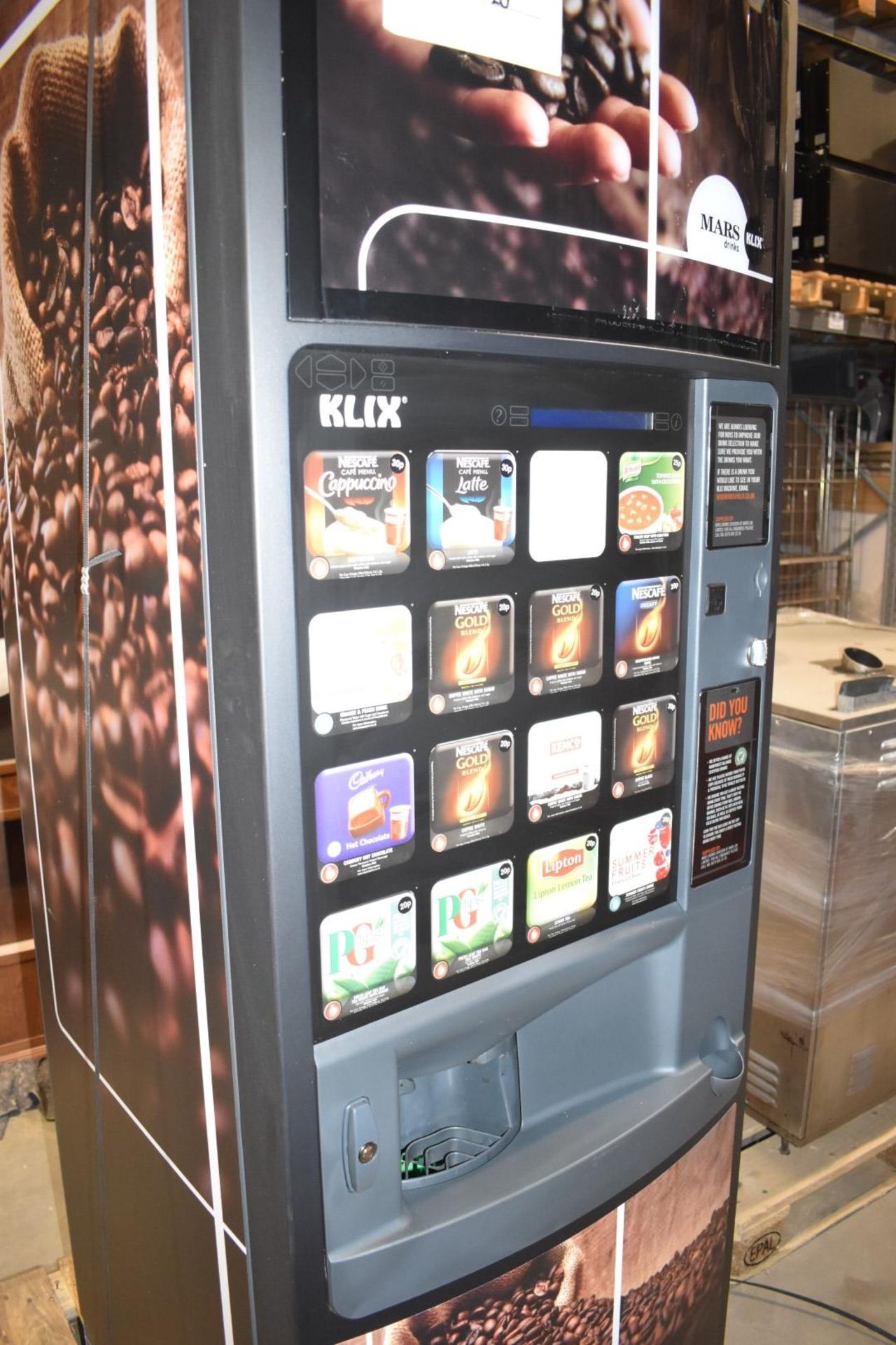 1 x Klix Outlook Hot and Cold Drinks Vending Machine - Bild 6 aus 24