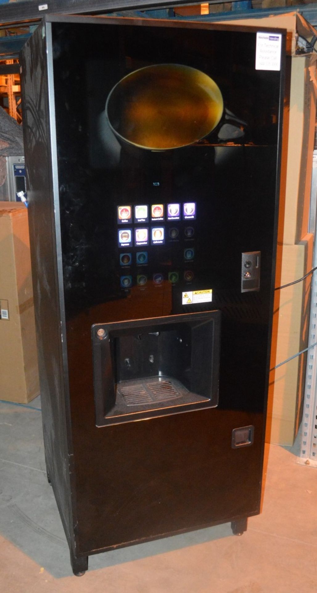1 x COFFEETEK Touch Screen Instant Hot Drink Vending Machine - Model: Neo B2C (INSTANT TEA) - Bild 8 aus 9