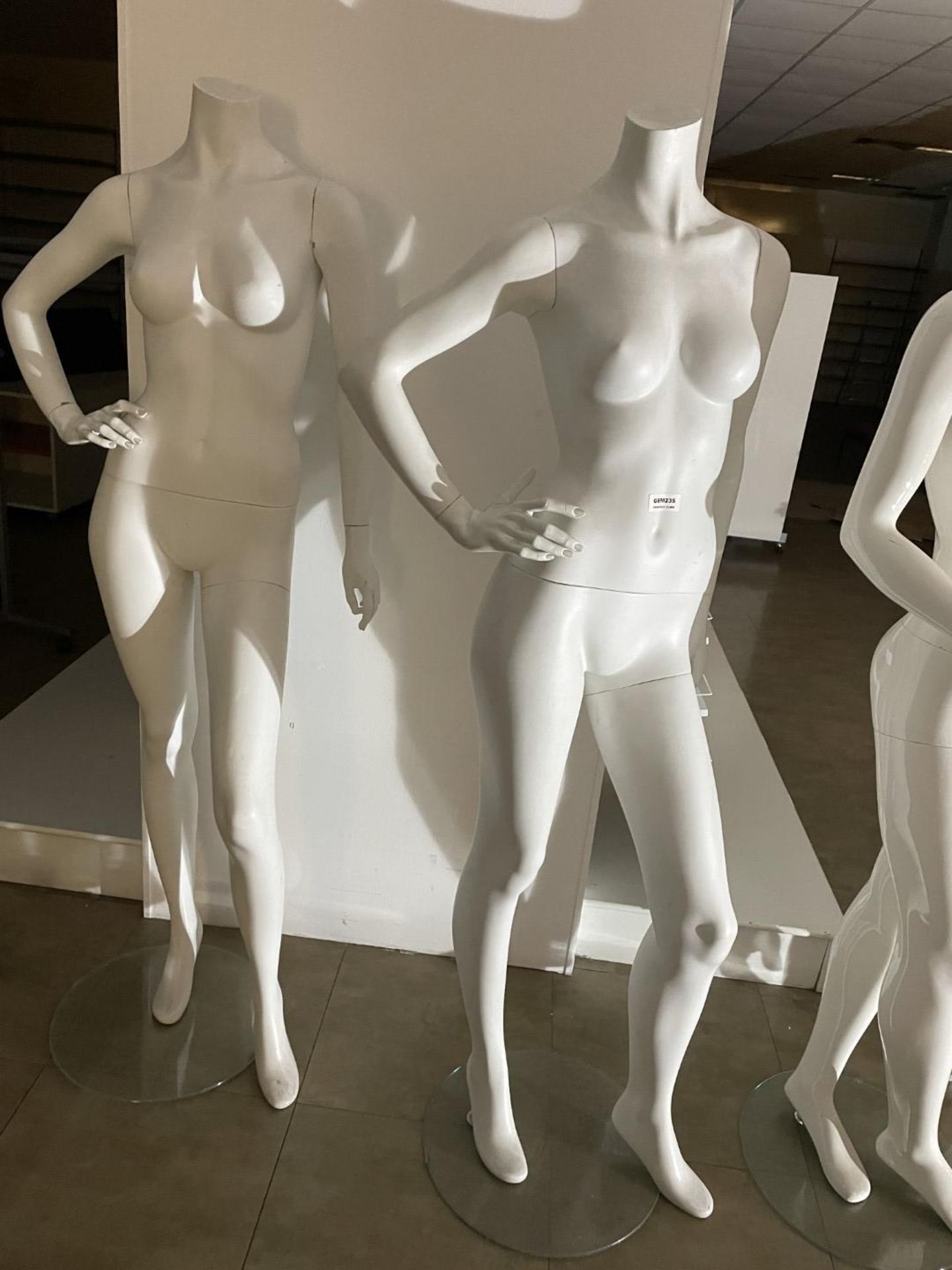 6 x Assorted Mannequins Plus Four 1 x Wall Mirror and 1 x Wall Display - Includes Complete and - Image 4 of 7