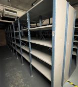 16 x Bays of Metal Warehouse Storage Shelving - 100cm Width Per Bay - CL670 - Ref: GEM309 -