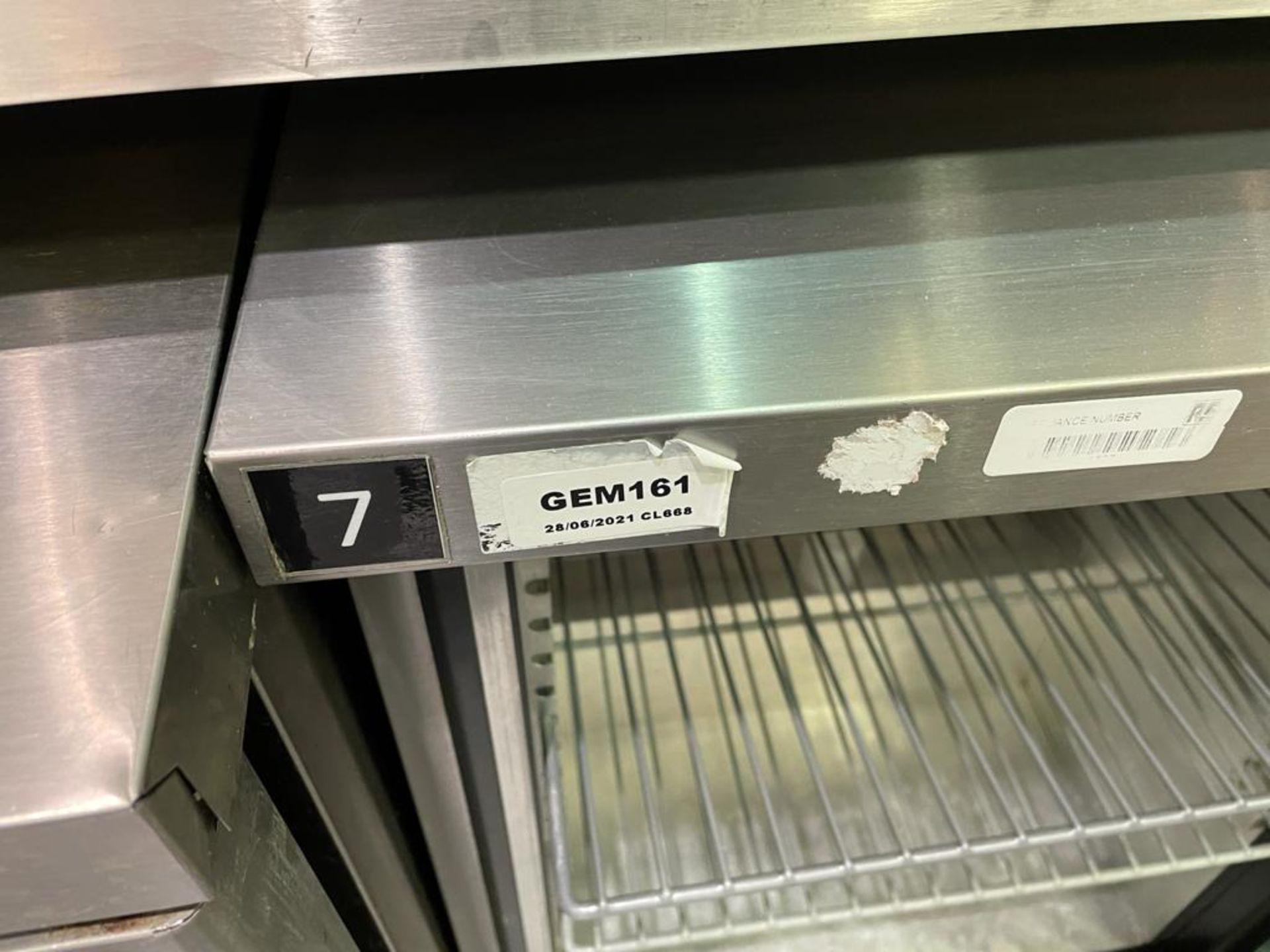 1 x Foster HR150 Undercounter Refrigerator With Stainless Steel Exterior - CL670 - Ref: GEM161 - - Image 2 of 3