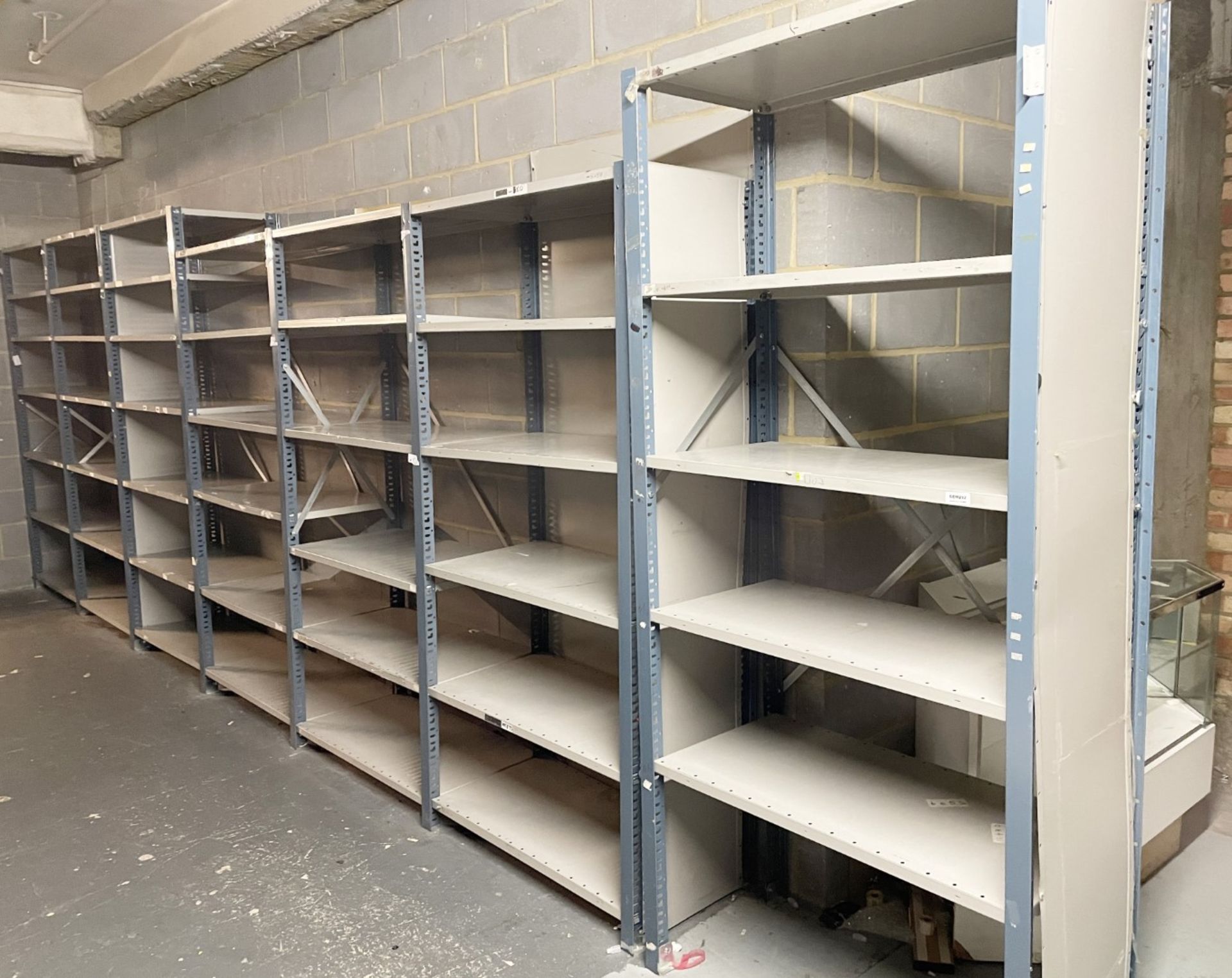 7 x Bays of Metal Warehouse Storage Shelving - H293 x W700 x D52 cms - 100cm Width Per Bay - CL670 -