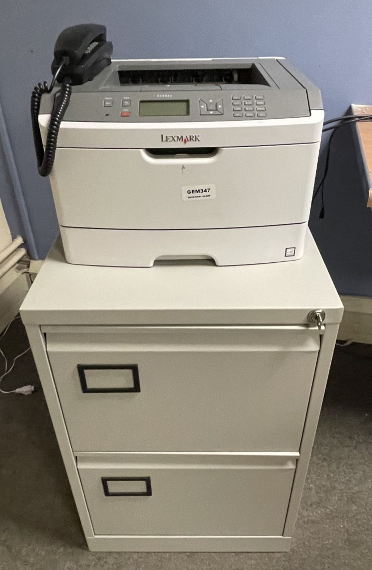 Assorted Collection to Include Lexmark Printer, Desktop PC With Monitor, Filing Cabinet, Desk and - Image 13 of 13