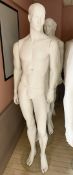 4 x Full Size Male Mannequins on Stands - CL670 - Ref: GEM214 - Location: Gravesend, DA11